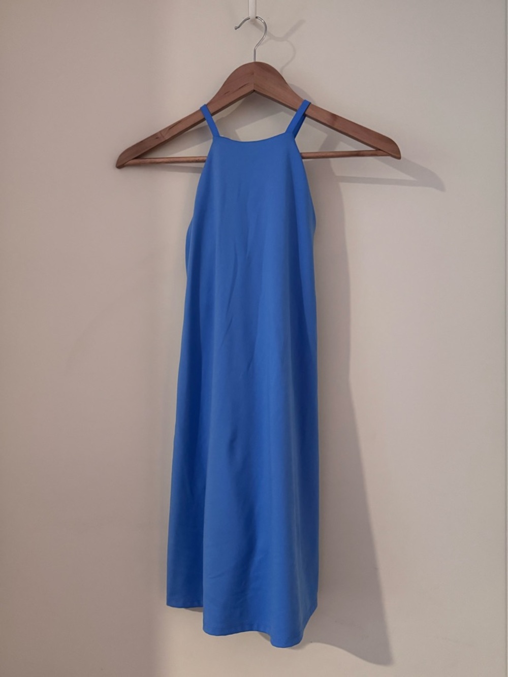 Madewell Cobalt Blue Maxi Halter Dress